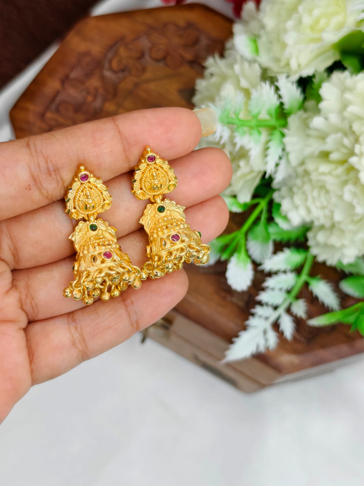 Instagram Trending (1Gram gold Plated) Big Jhumki Model-20