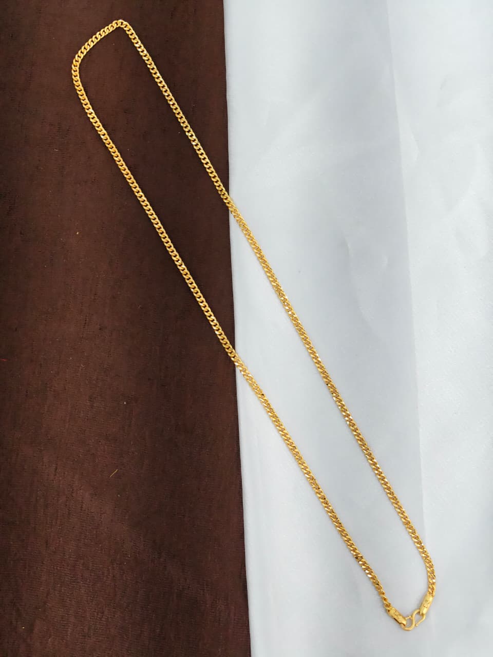 Men’s Elite Gold-Plated Chain – Modern Heavy-Style Design 24inc