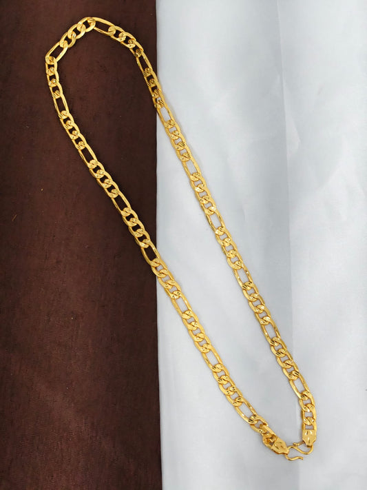 Men’s Elite Gold-Plated Chain – Modern Heavy-Style Design Model-1 24inc