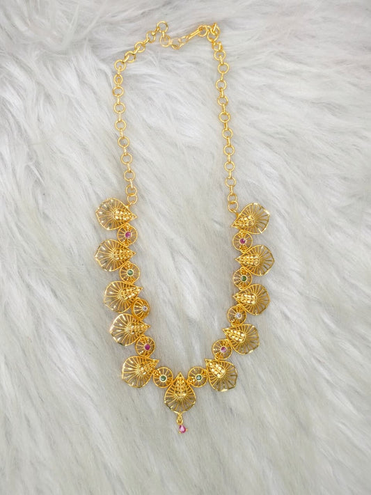 Trending Mini Gold Necklace Set – Premium Gold Look Finished