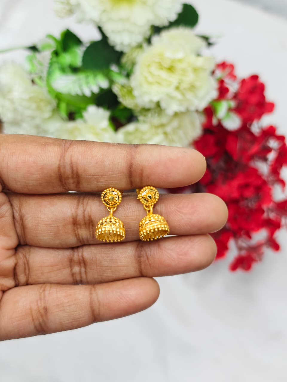 Instagram Trending (1Gram gold Plated) Jhumki