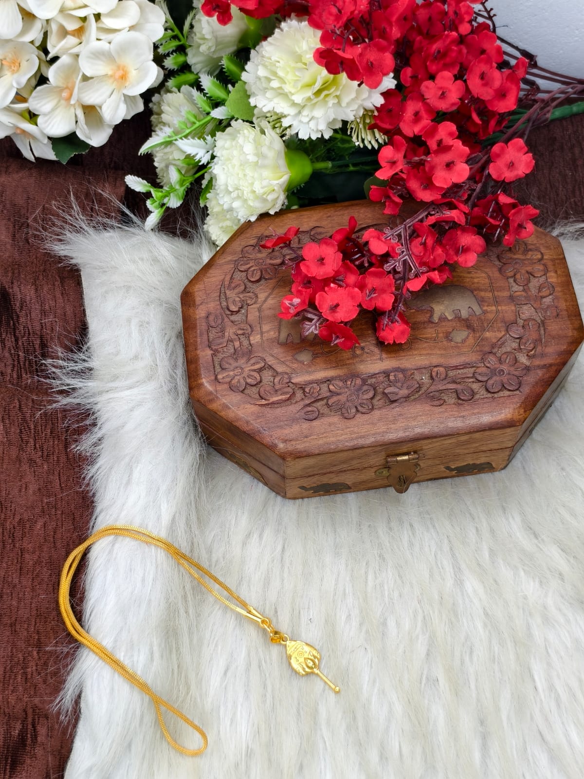 Forming matte finished (1Gram gold plated) Box Chain With Doller