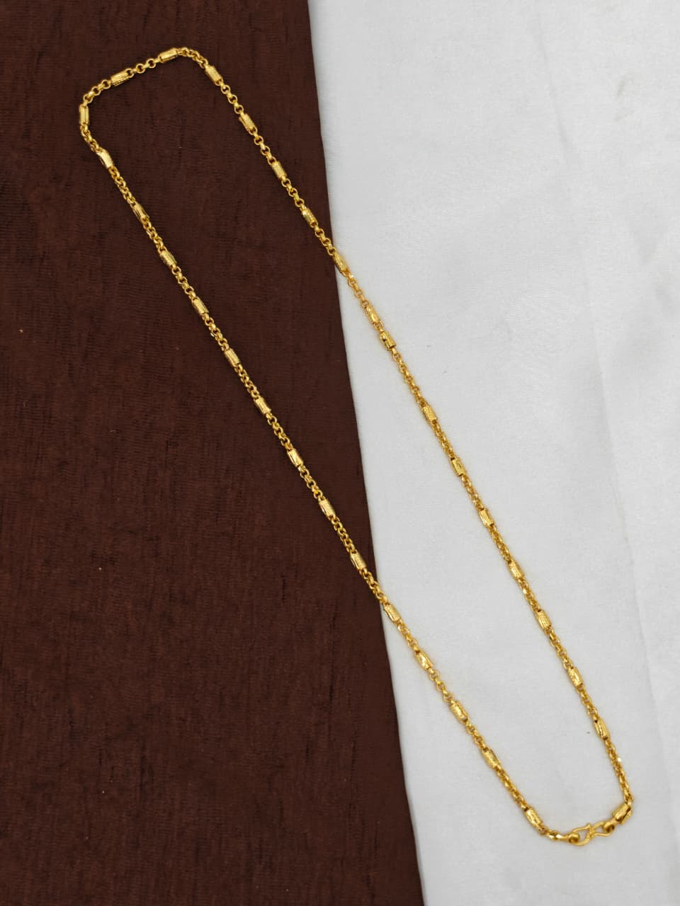 Men’s Elite Gold-Plated Chain – Modern Heavy-Style Design 24inc