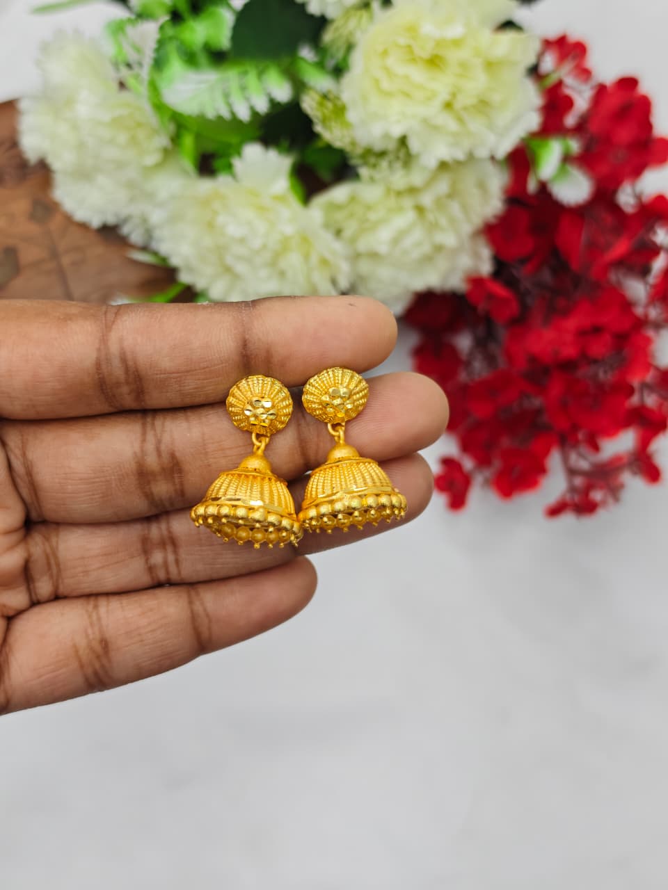 Instagram Trending (1Gram gold Plated) Jhumki