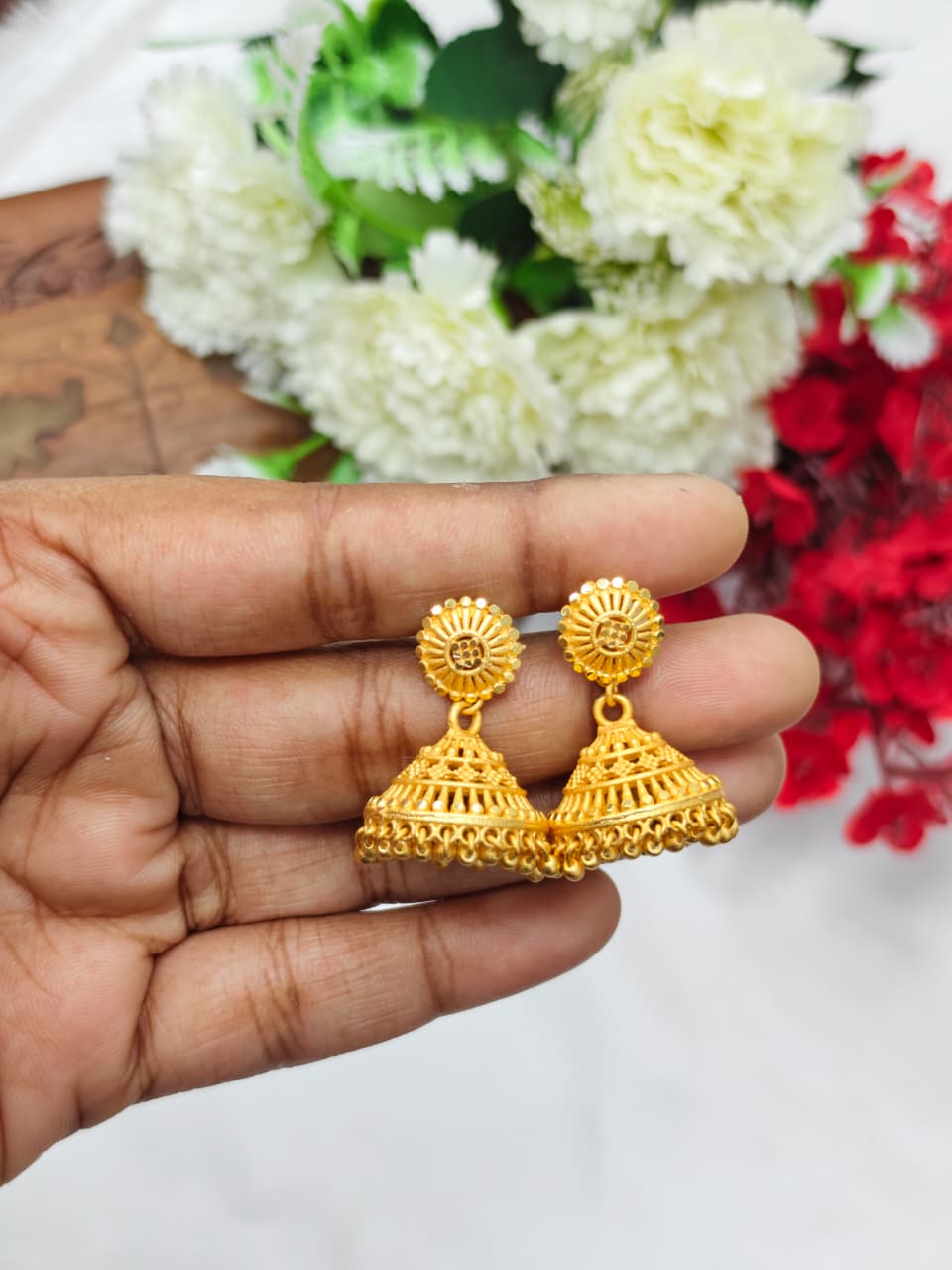 Instagram Trending (1Gram gold Plated) Jhumki