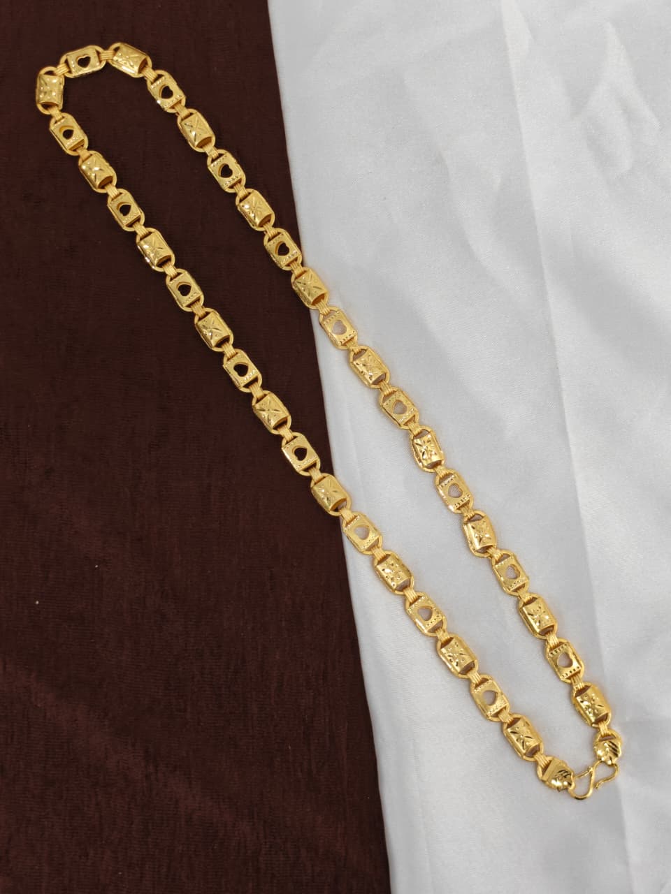 Men’s Elite Gold-Plated Chain – Modern Heavy-Style Design Model-4