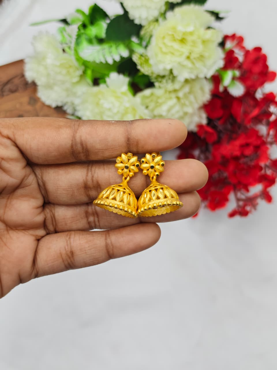 Instagram Trending (1Gram gold Plated) Jhumki