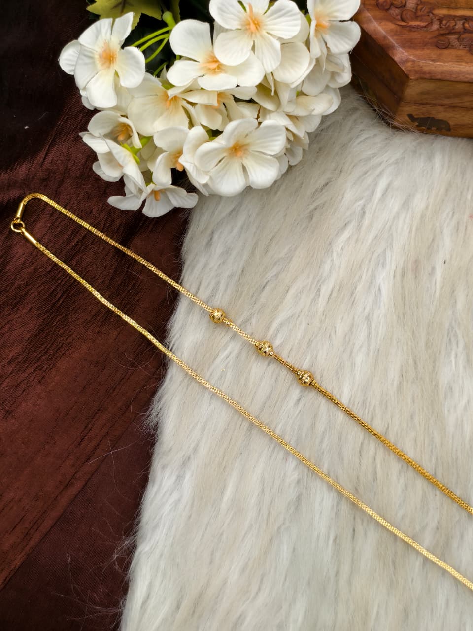 30 Inch Micro Plated Traditional Mugappu Chain