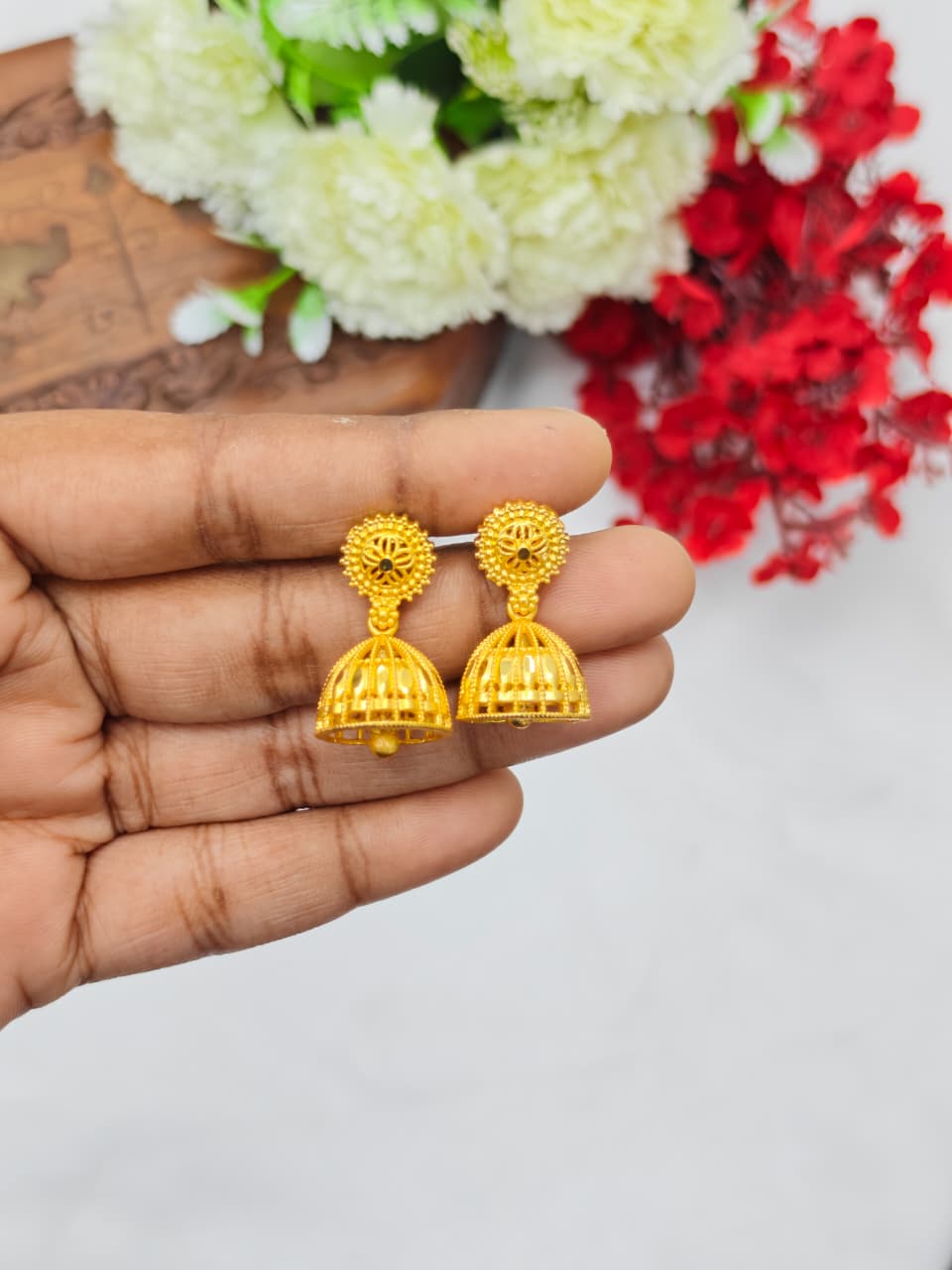 Instagram Trending (1Gram gold Plated) Jhumki