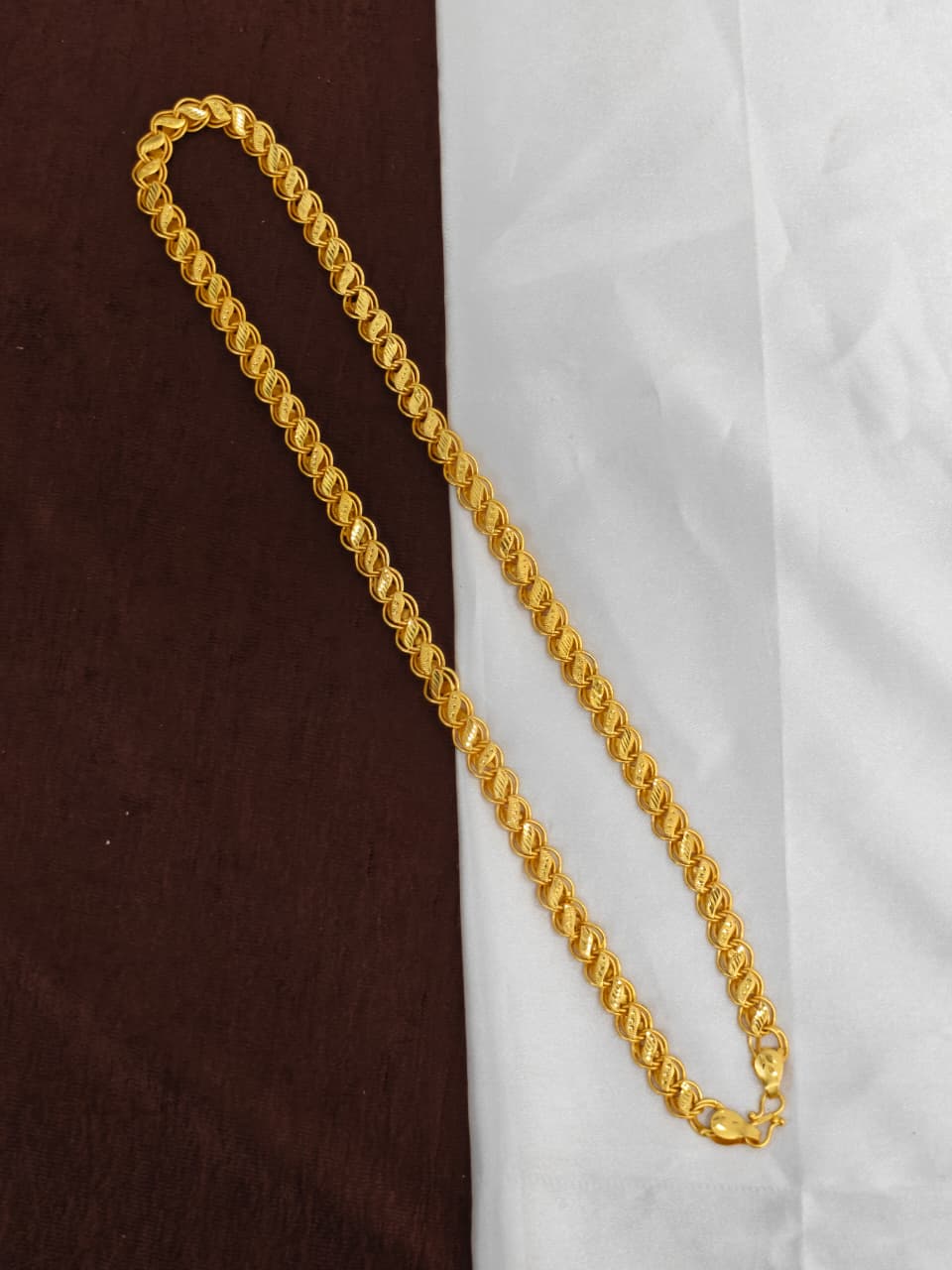 Men’s Elite Gold-Plated Chain – Modern Heavy-Style Design 24inc