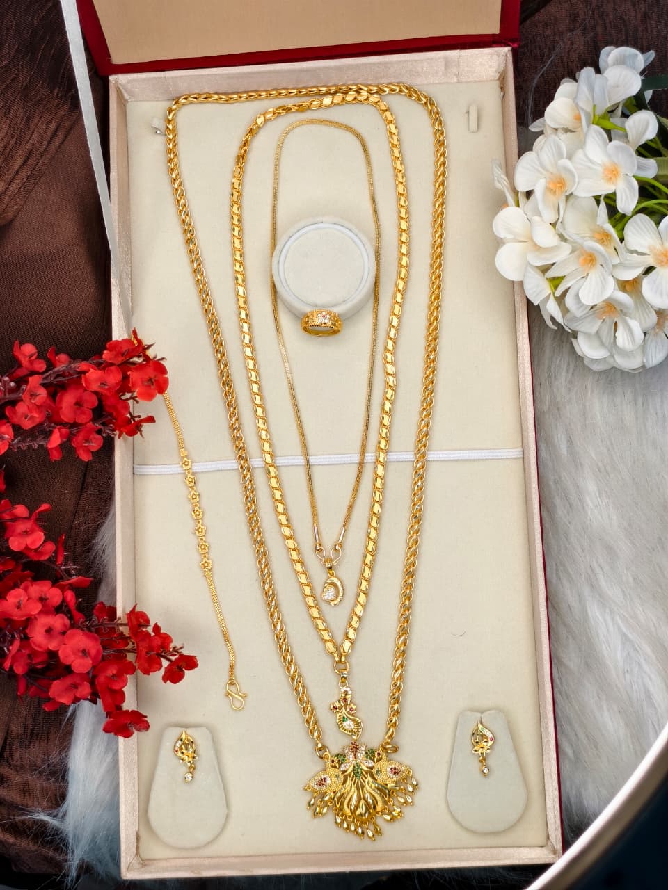 Premium Chain Collection Combo – Gold Plated Traditional & Modern Designs