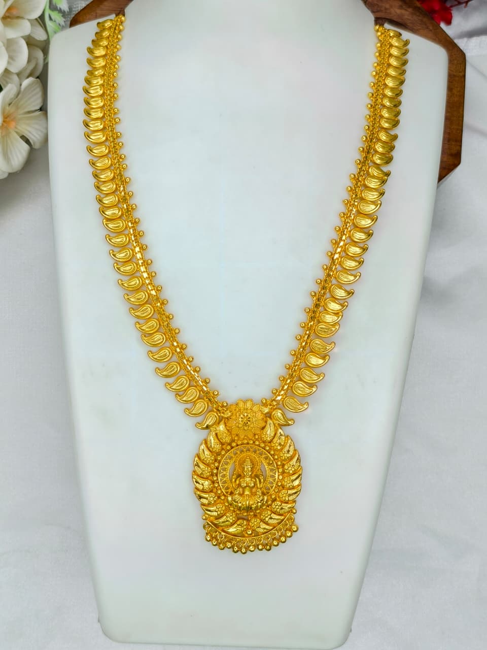 Elegant Gold-Plated Haram Necklace for Women | Traditional & Bridal Wear