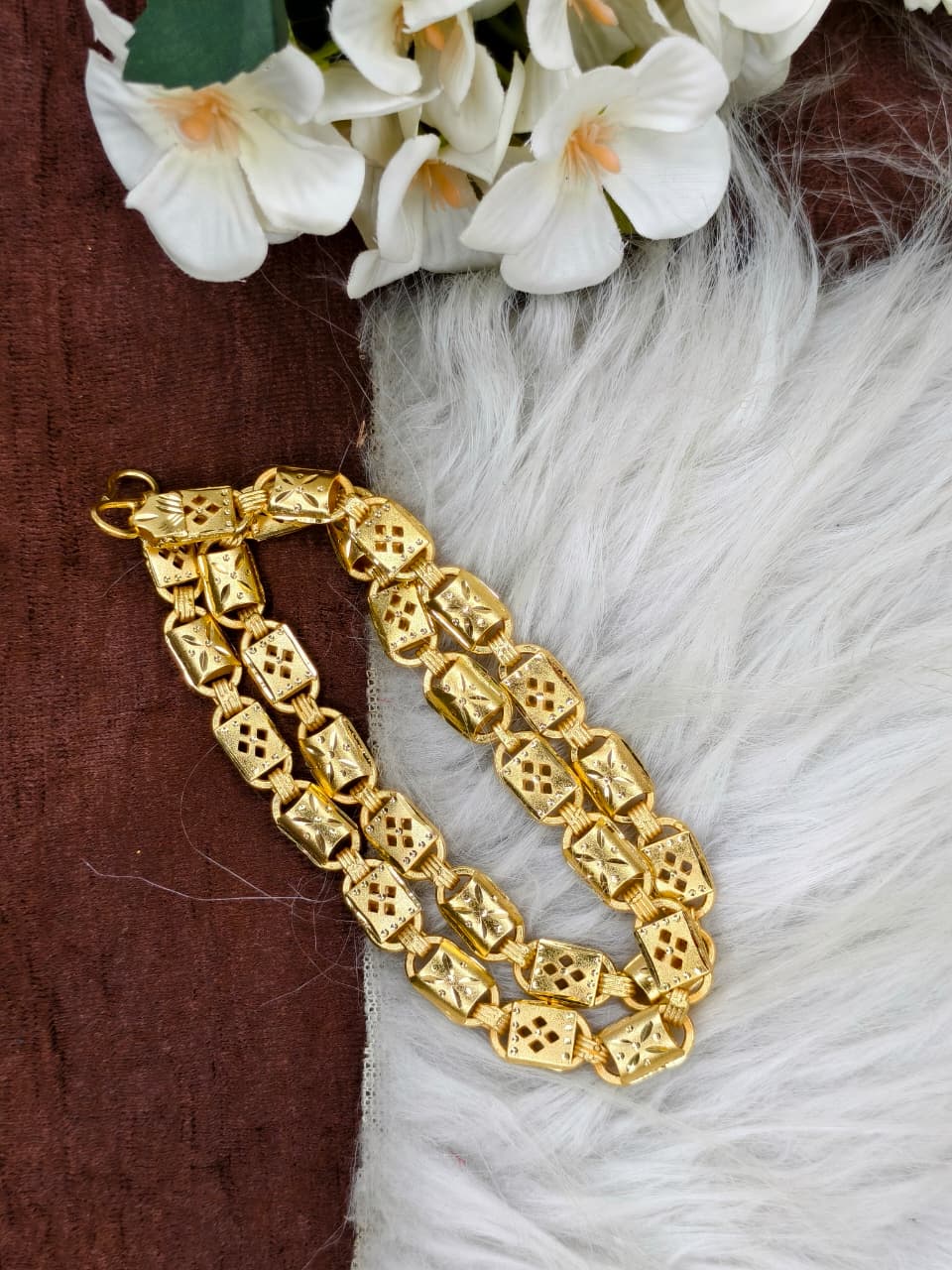 Exclusive Men's Gold-Plated Chain – Premium Bold Design Model-9