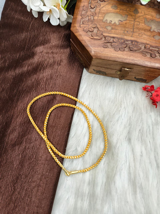 Forming matte finished (1Gram gold plated) Rope chain