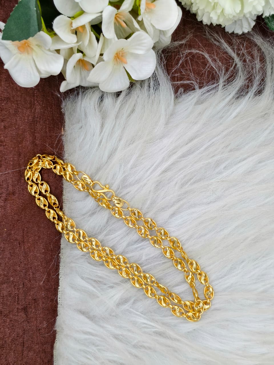 Men’s Elite Gold-Plated Chain – Modern Heavy-Style Design Model-7