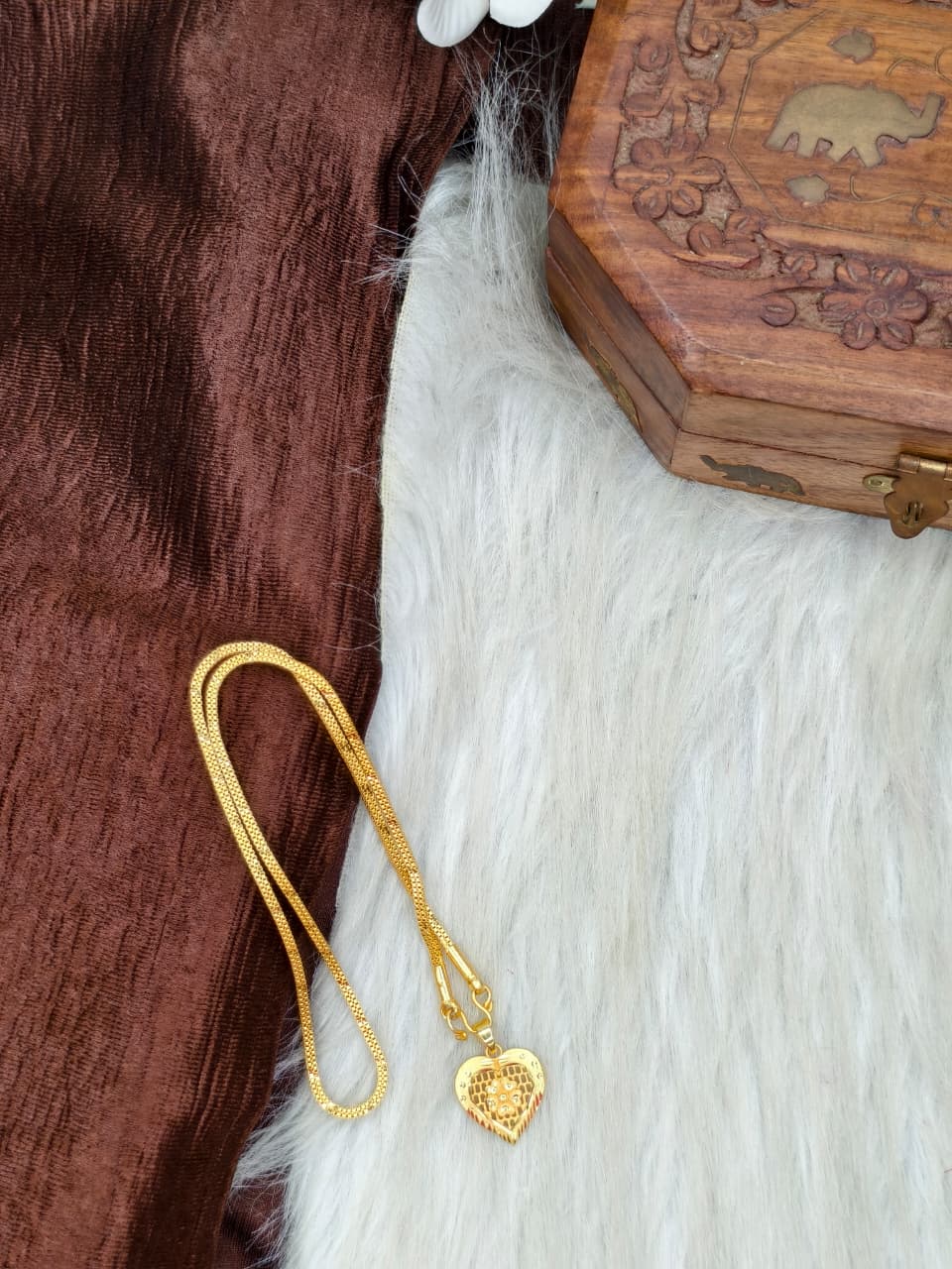 ✨ Elegant 1 Gram Gold-Plated Women’s Chain | 18 Inch Lightweight Necklace Model-26 ✨