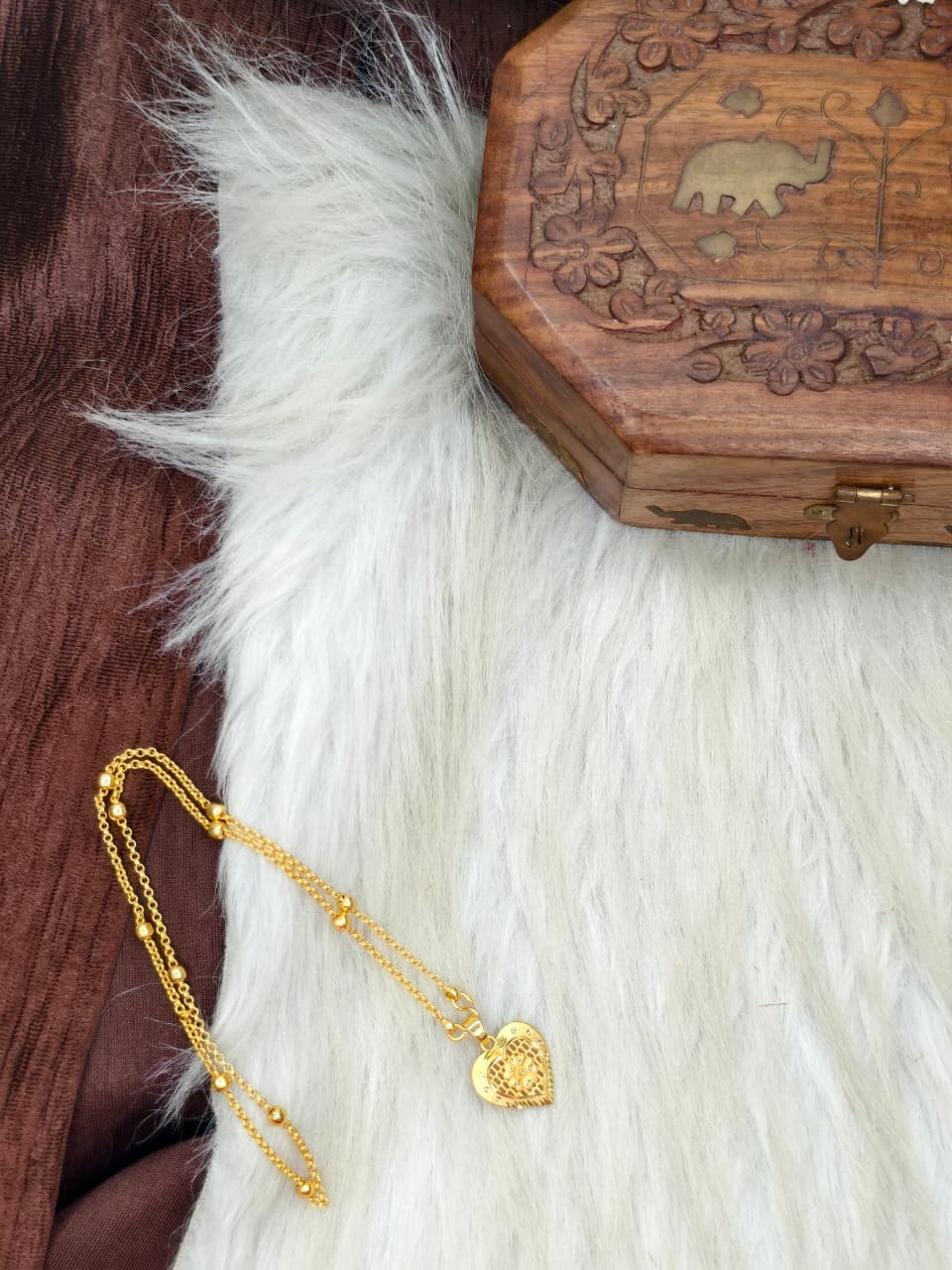 ✨ Elegant 1 Gram Gold-Plated Women’s Chain | 18 Inch Lightweight Necklace Model-20 ✨