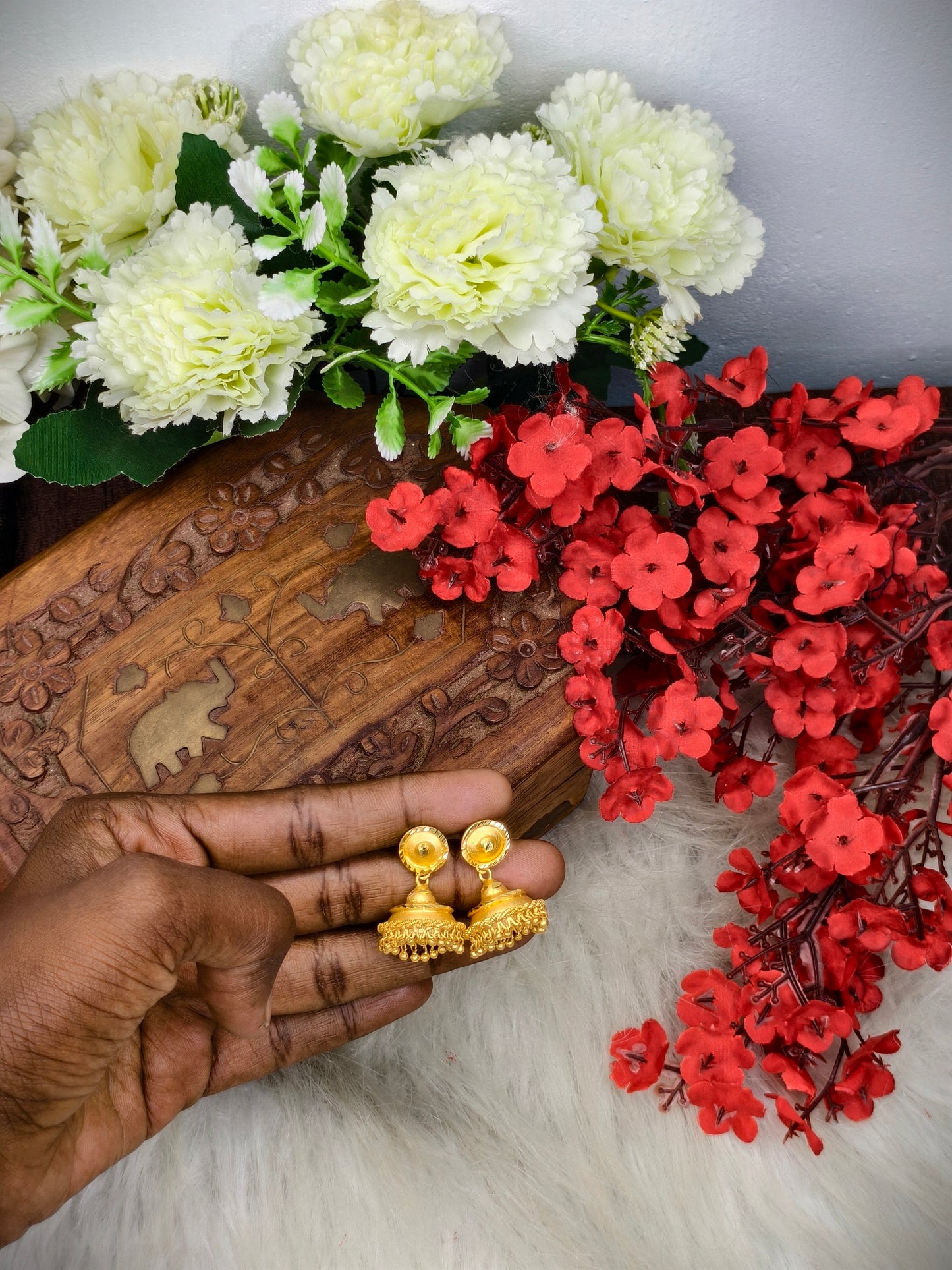 Instagram Trending (1Gram gold Plated) Jhumki Model-11