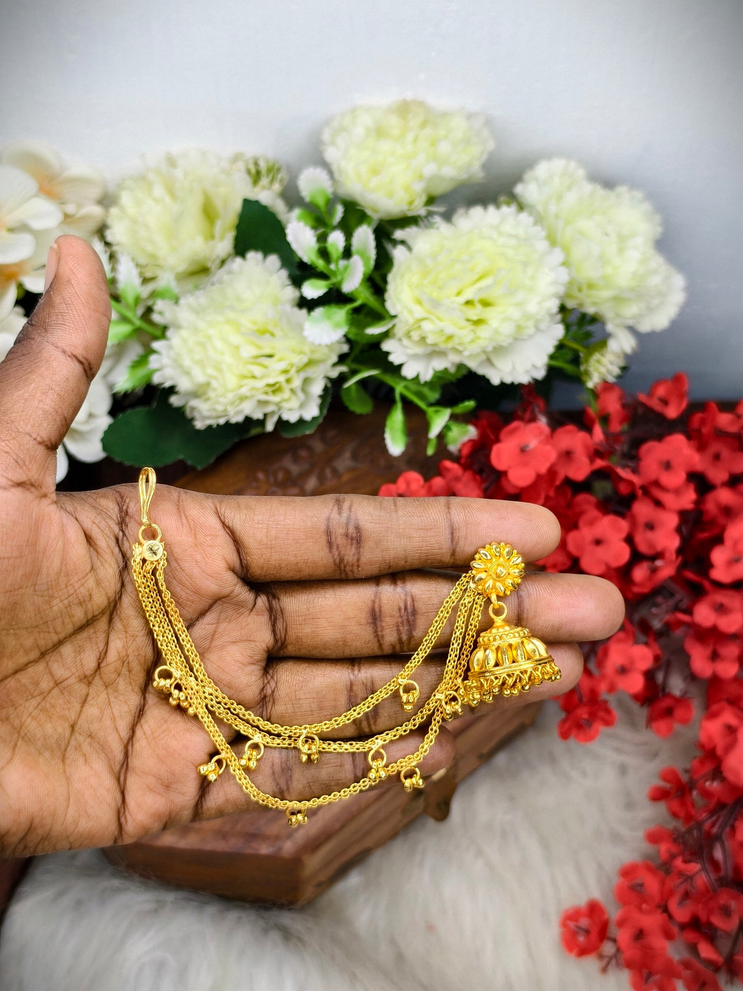 Instagram Trending (1Gram gold Plated) Jhumki Model-1