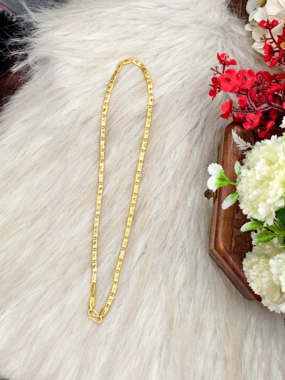 Men’s Elite Gold-Plated Chain – Modern Heavy-Style Design