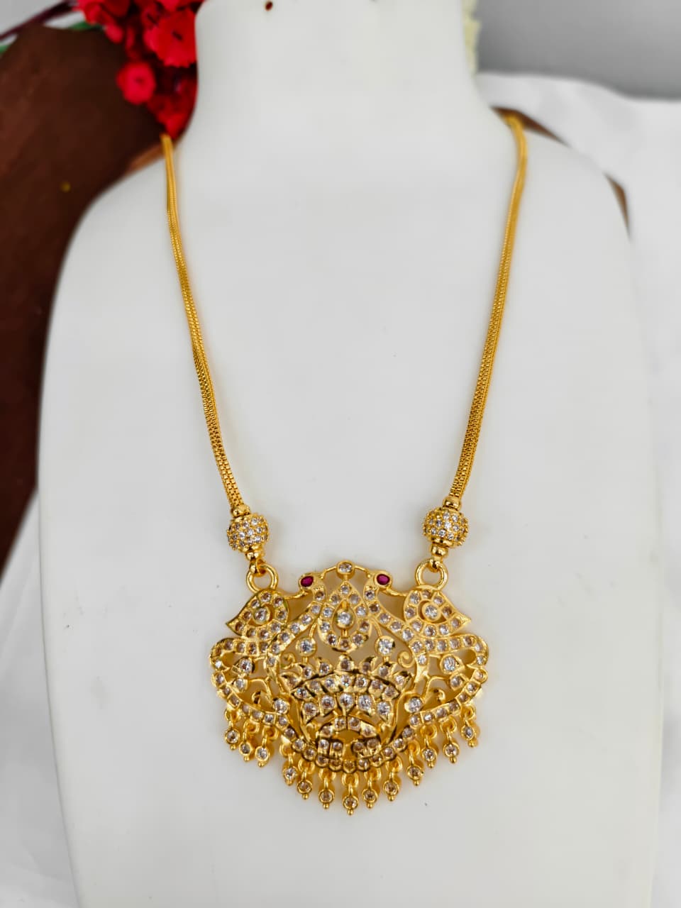 Women's Micro Dollar Chain – 1 Gram Gold Plated Pendant Chain