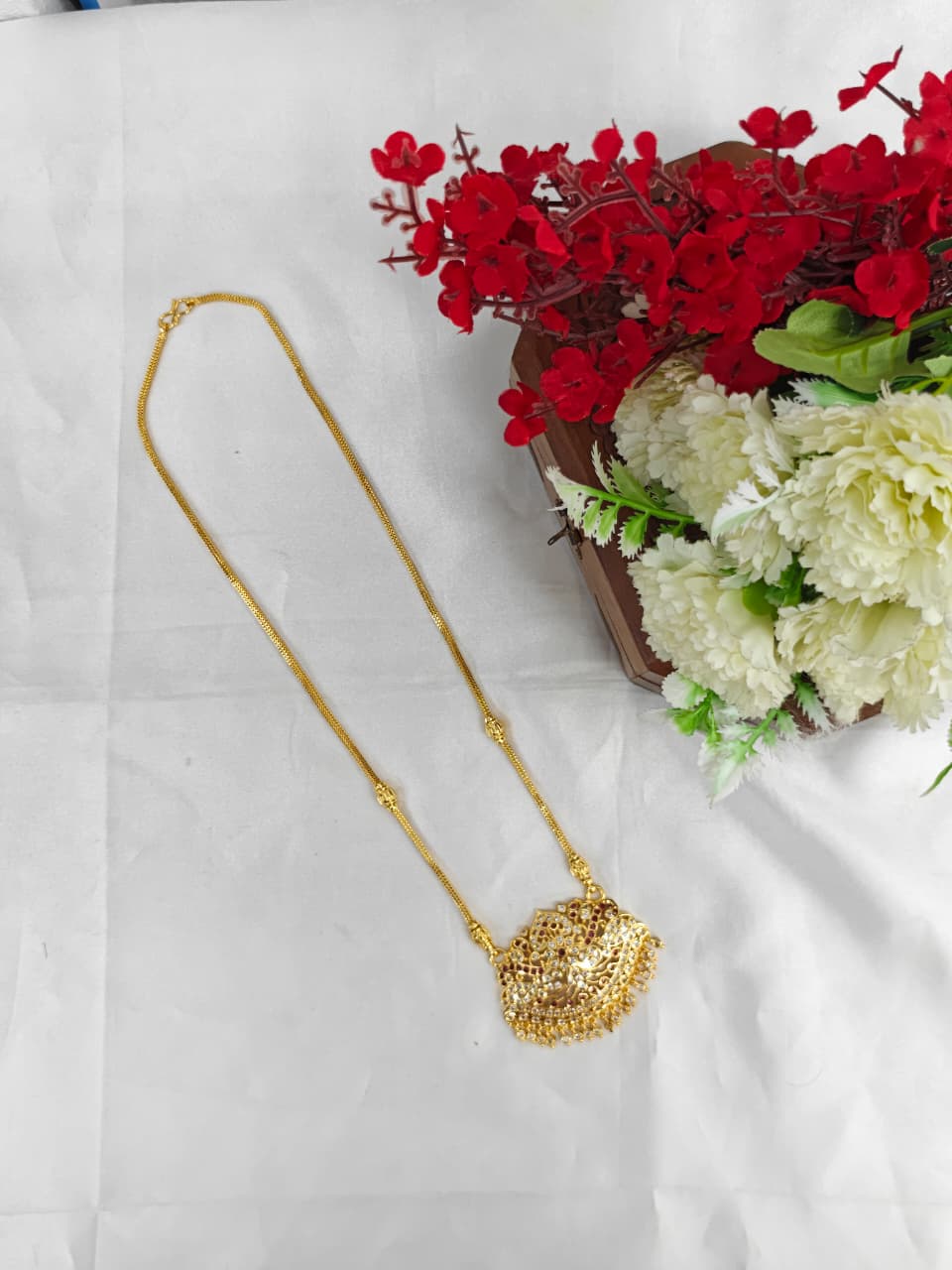 Women's Micro Dollar Chain – 1 Gram Gold Plated Pendant Chain