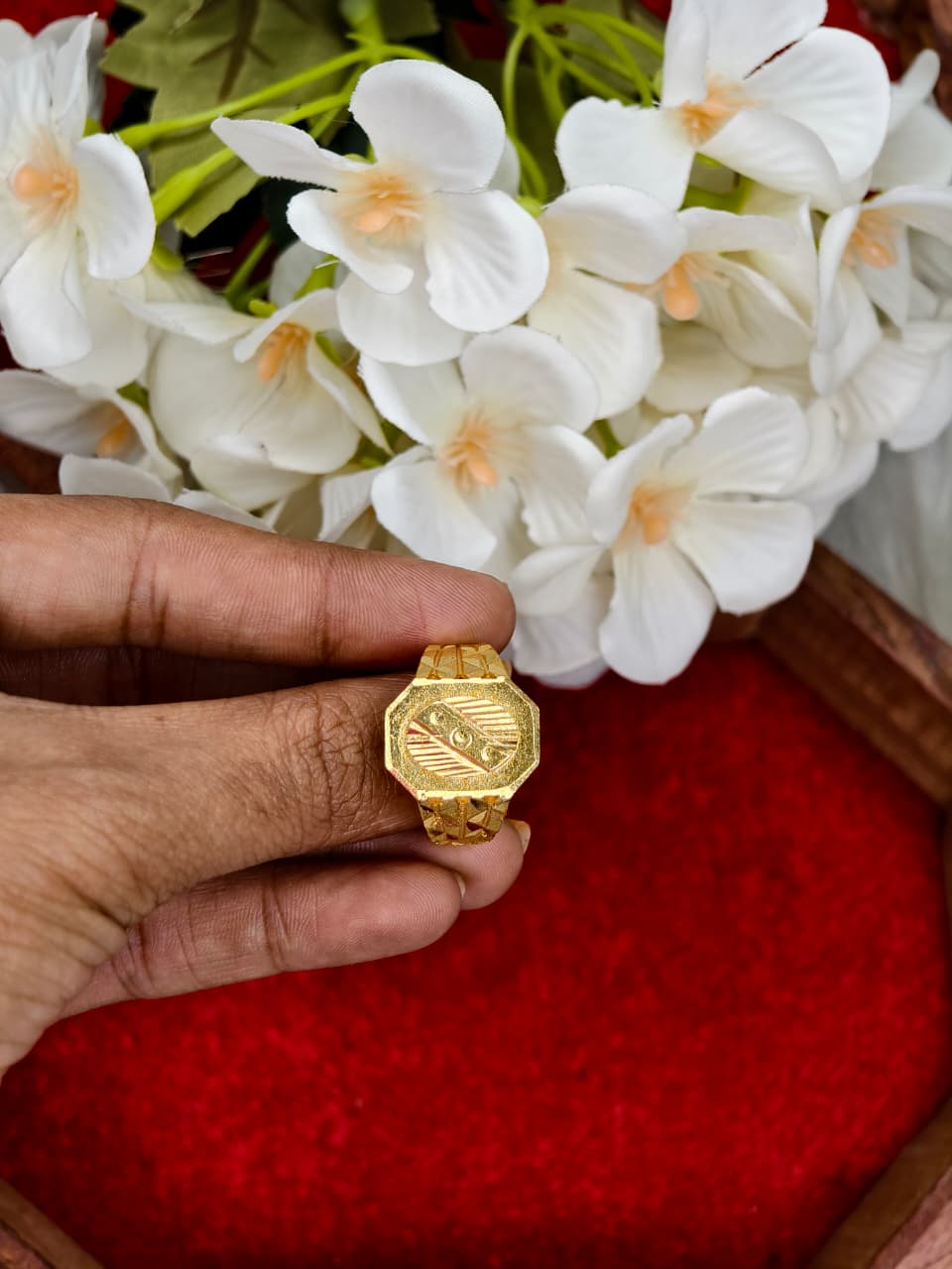 ✨ Men’s 1 Gram Gold Ring – Matte Finish ✨