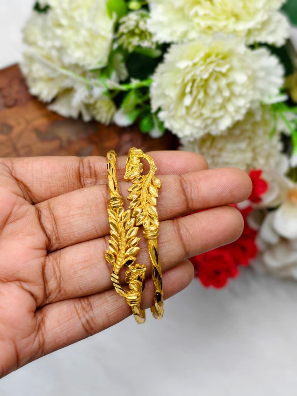 NBB-1 Stylish Women’s 1 Gram Gold Plated Bangles – Party & Daily Wear
