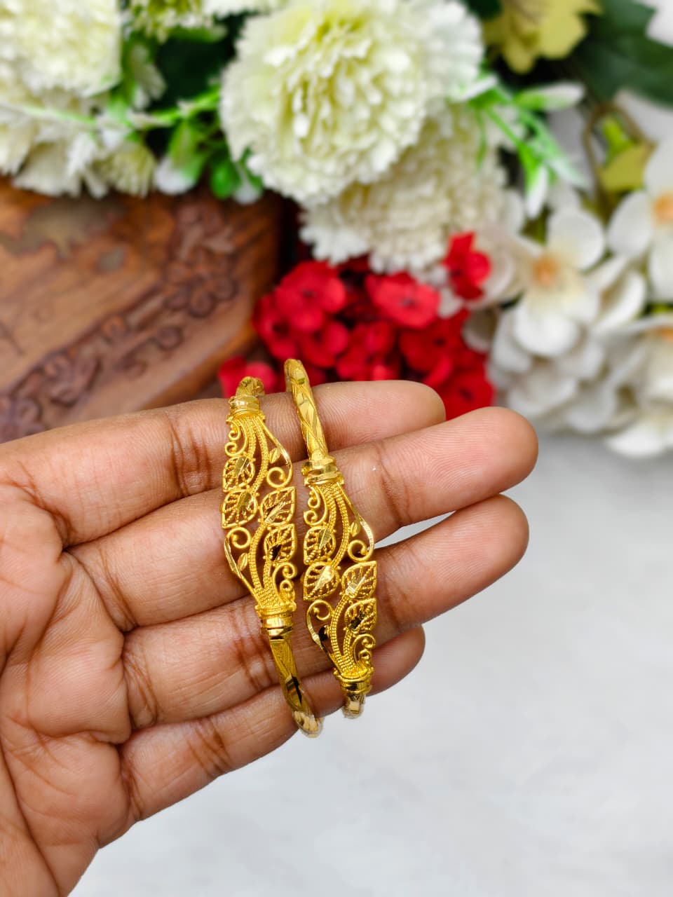 NBB-2 Stylish Women’s 1 Gram Gold Plated Bangles – Party & Daily Wear