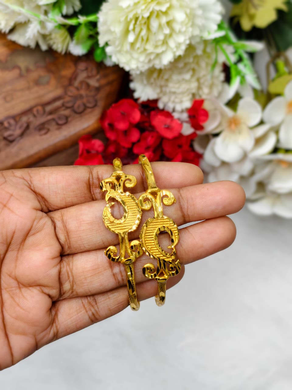 NBB-3 Stylish Women’s 1 Gram Gold Plated Bangles – Party & Daily Wear