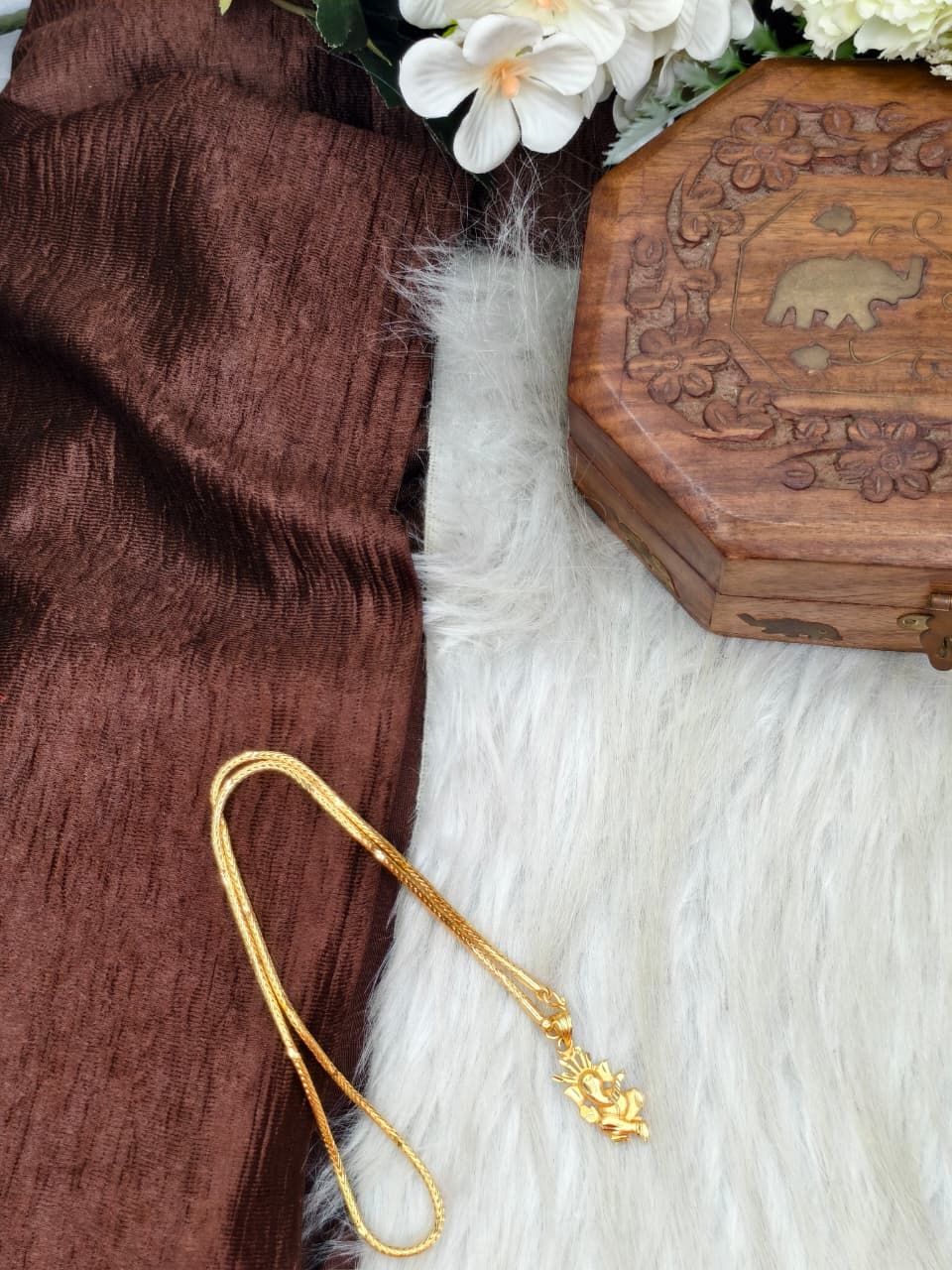 β¨ Elegant 1 Gram Gold-Plated Womenβs Chain | 18 Inch Lightweight Necklace β¨