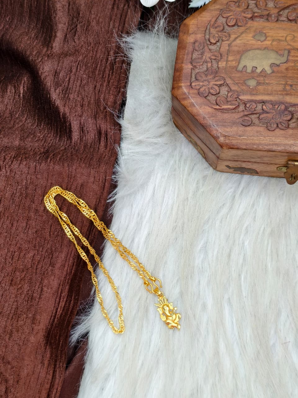 ✨ Elegant 1 Gram Gold-Plated Women’s Chain | 18 Inch Lightweight Necklace Model-14 ✨