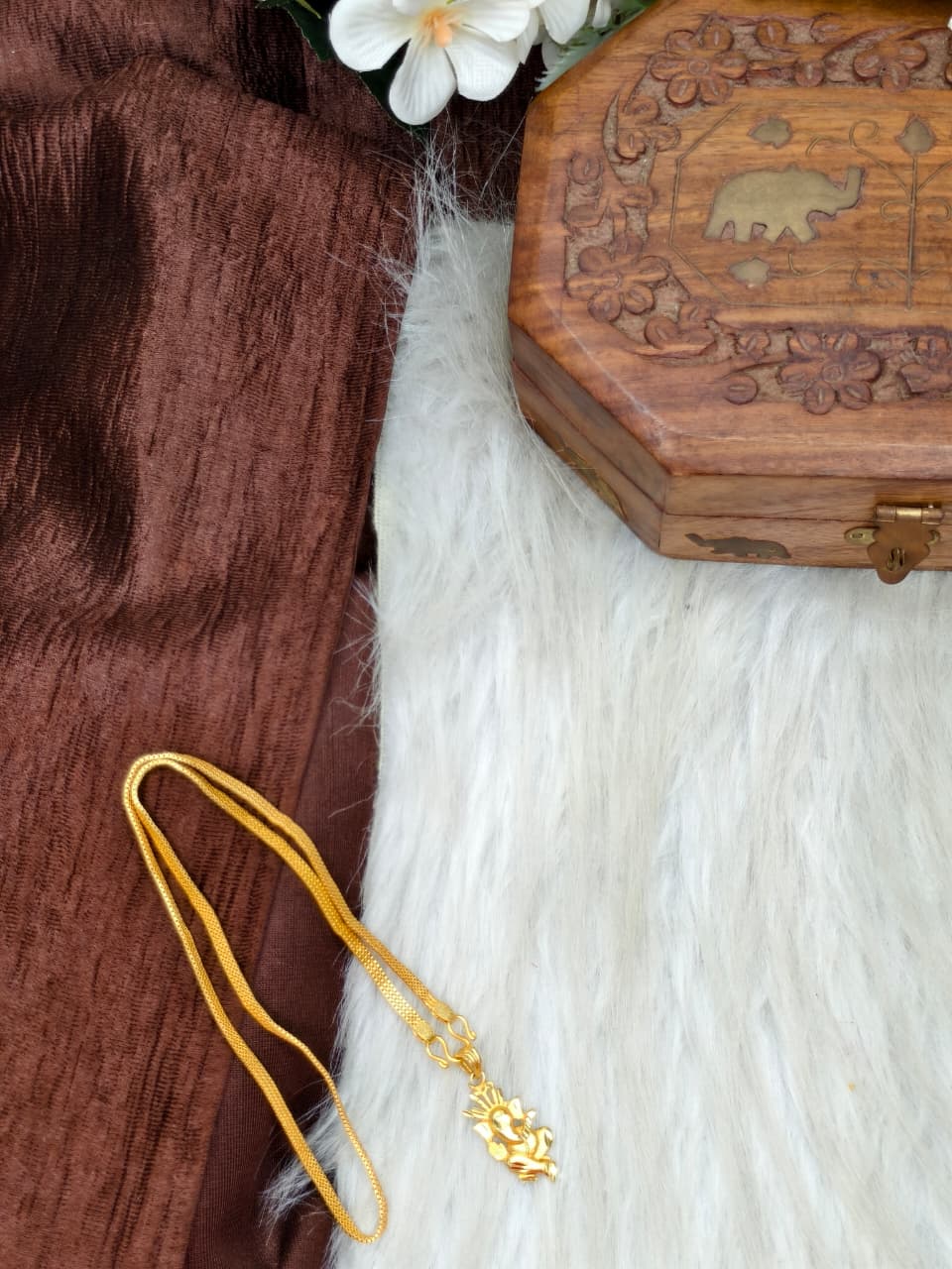 β¨ Elegant 1 Gram Gold-Plated Womenβs Chain | 18 Inch Lightweight Necklace β¨