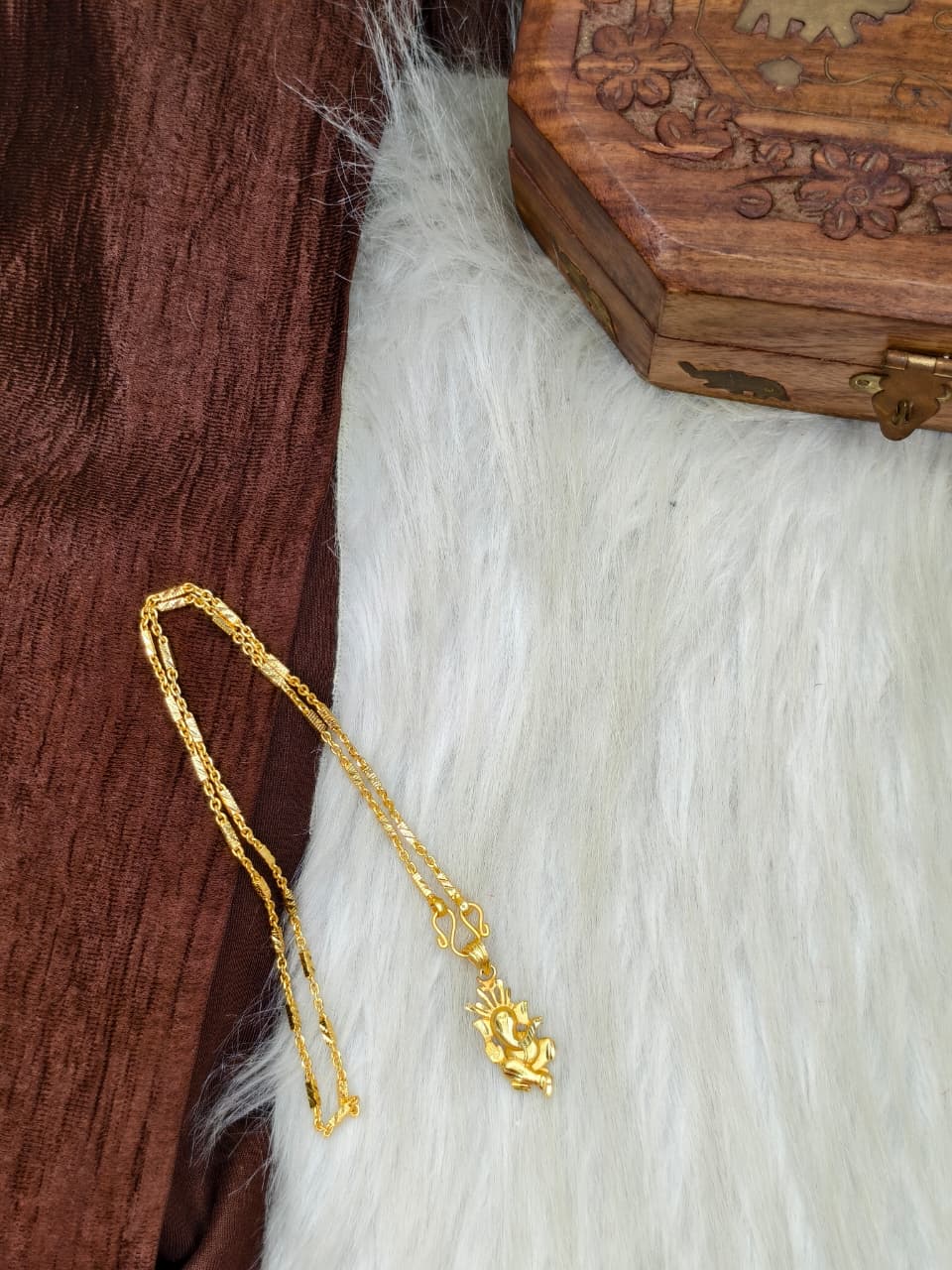 ✨ Elegant 1 Gram Gold-Plated Women’s Chain | 18 Inch Lightweight Necklace Model-6 ✨