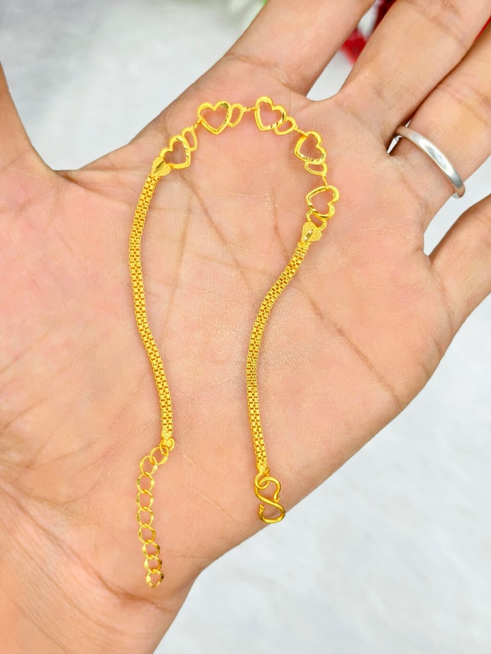 Elegant Women’s Bracelet – 1 Gram Gold with Matte Finish