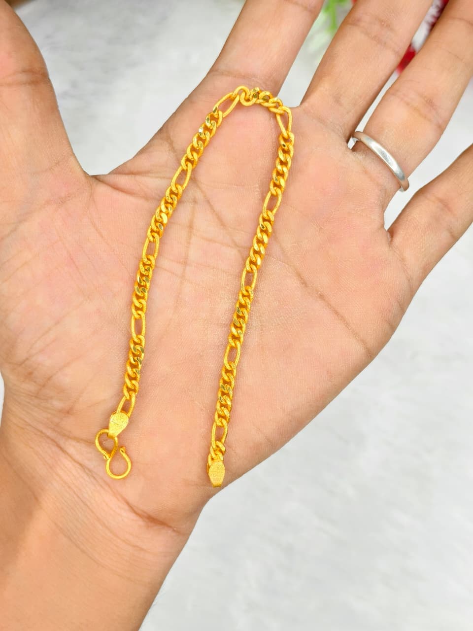 Elegant Women’s Bracelet – 1 Gram Gold with Matte Finish