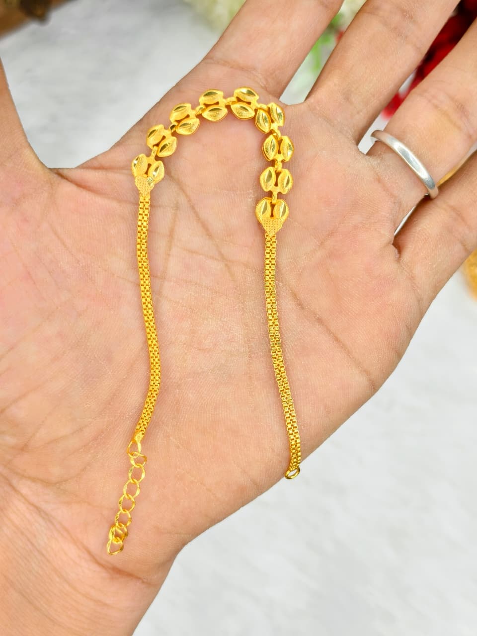 Elegant Women’s Bracelet – 1 Gram Gold with Matte Finish