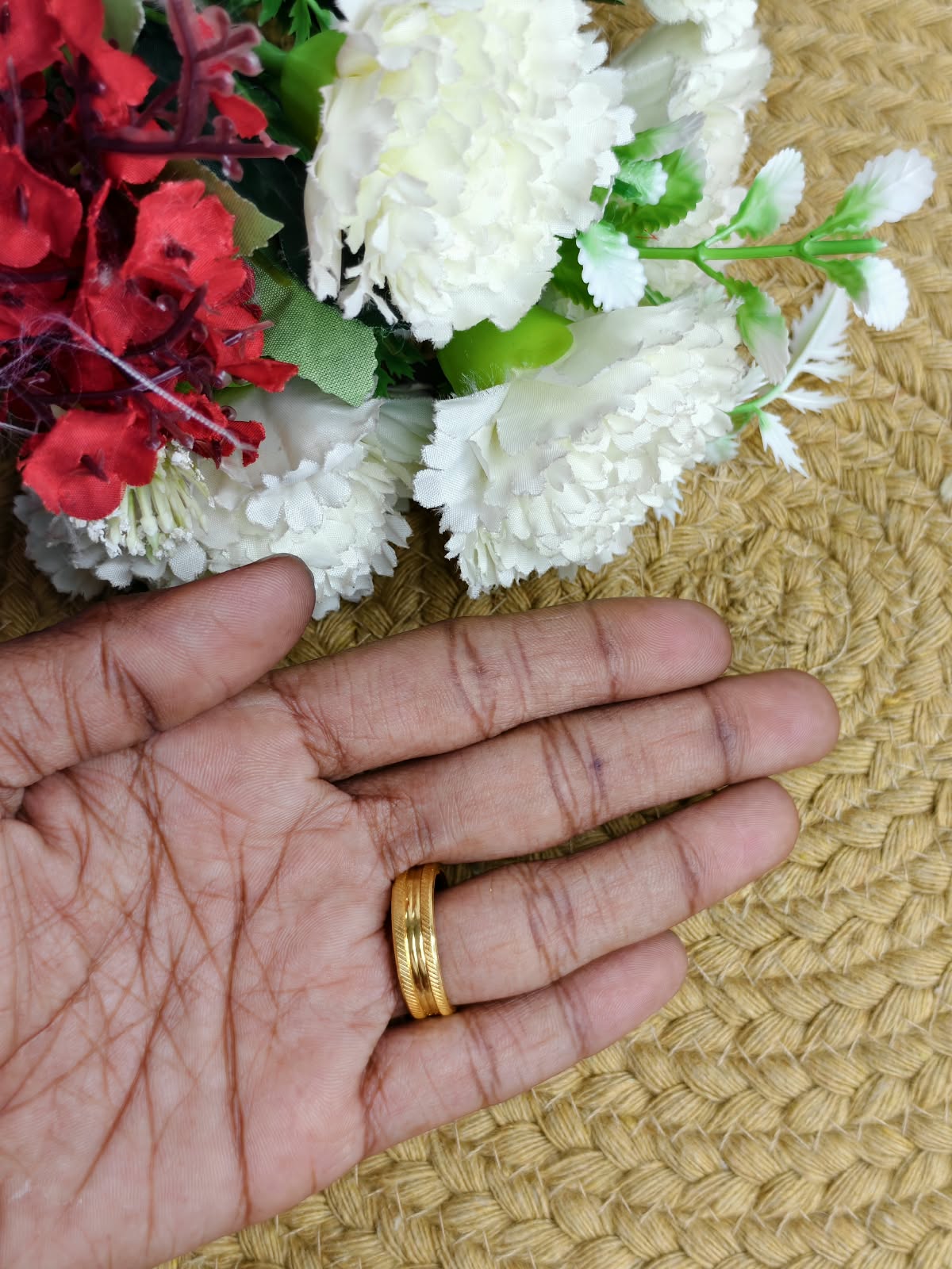 ✨ Men’s 1 Gram Gold Ring – Matte Finish ✨