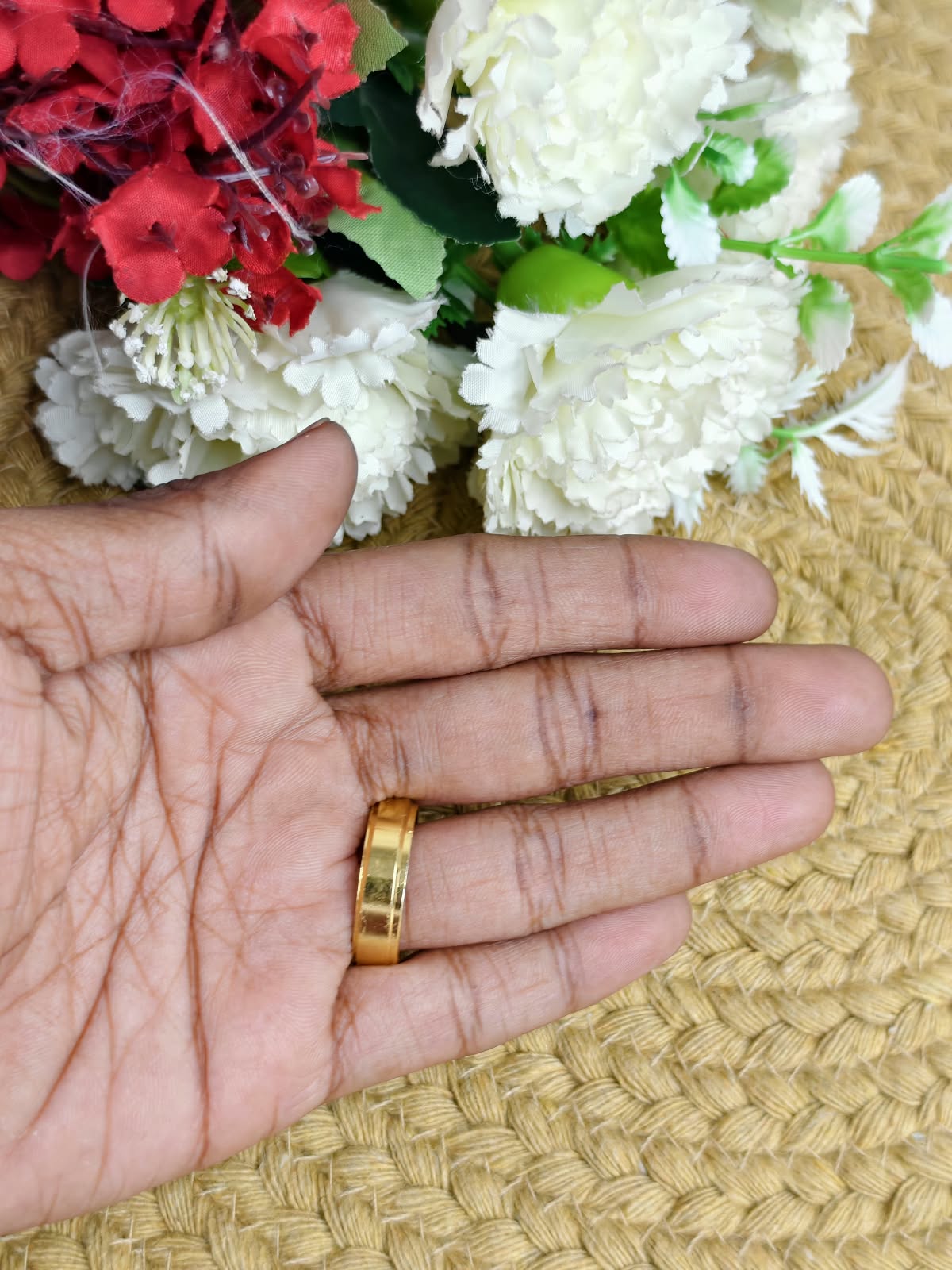 ✨ Men’s 1 Gram Gold Ring – Matte Finish ✨