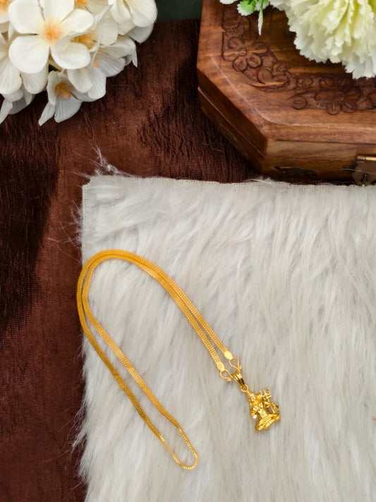 ✨Foming  Dollar Matte Finish Chain – Gold Plated Jewellery for Women✨