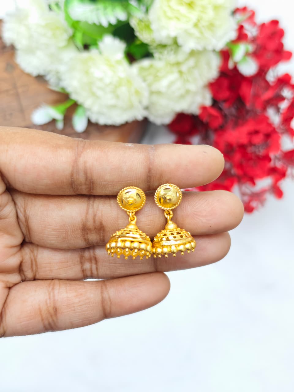 Instagram Trending (1Gram gold Plated) Jhumki