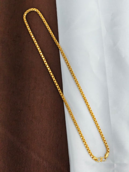Men’s Elite Gold-Plated Chain – Modern Heavy-Style Design