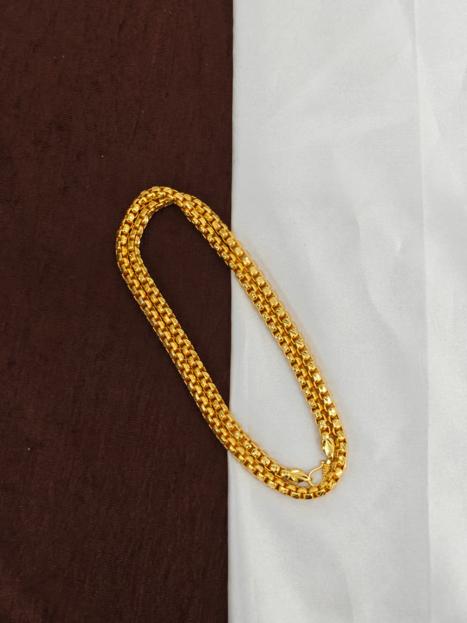 Men’s Elite Gold-Plated Chain – Modern Heavy-Style Design