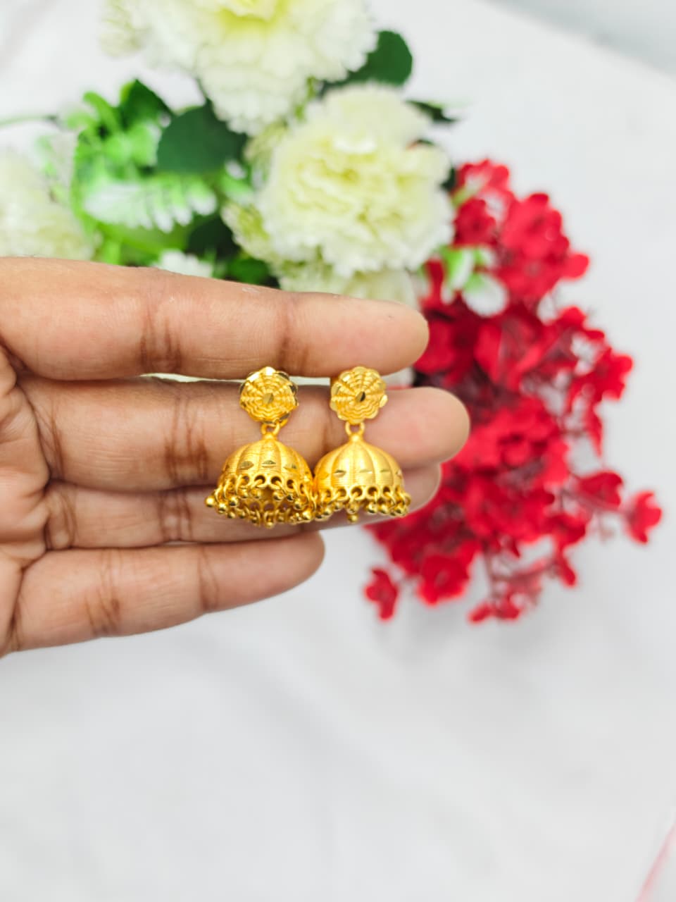 Instagram Trending (1Gram gold Plated) Jhumki