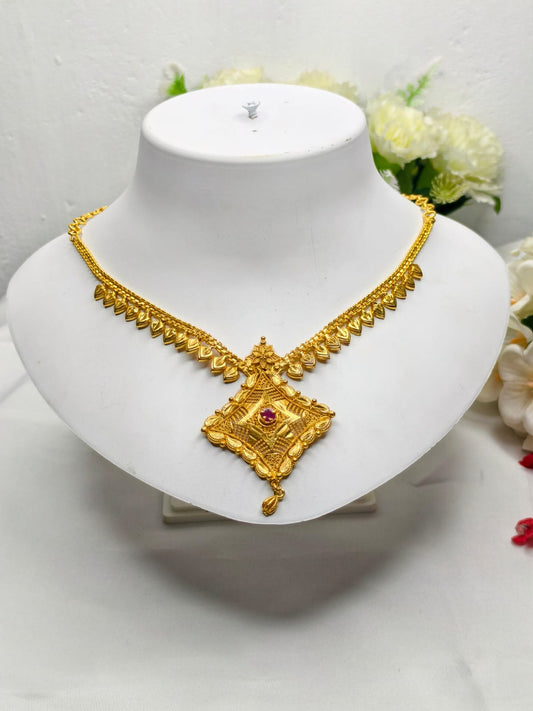 Trending Mini Gold Necklace Set – Premium Gold Look Finished