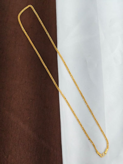 Men’s Elite Gold-Plated Chain – Modern Heavy-Style Design 24inc