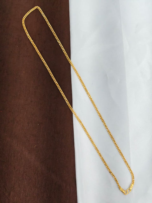 Men’s Elite Gold-Plated Chain – Modern Heavy-Style Design 24inc