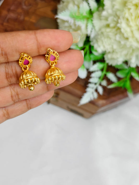Instagram Trending (1Gram gold Plated) Big Jhumki Model-20