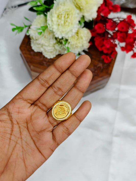 Men’s 1 Gram Gold Ring – Matte Finish ✨