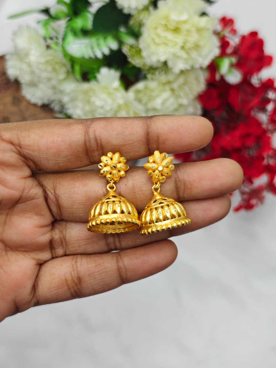 Instagram Trending (1Gram gold Plated) Jhumki